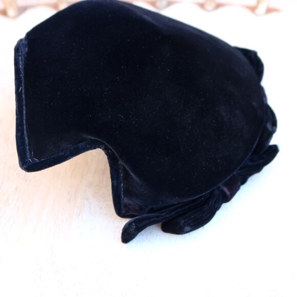 Womens 1920 Vintage Style Velvet Beret Hat Chic Cap - Picture 5 of 14